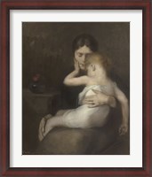 Framed Sick Child (Madame Eugene Carriere and Son Leon), 1885
