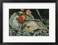 Framed Flowers, Faience and Books