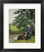 Framed Anglers, c. 1885