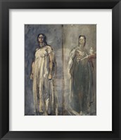 Framed Two Studies Of A Young Woman From Trastevere, Rome, 1858