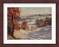 Framed Snow In Ivry, 1895