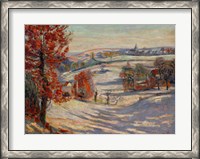 Framed Snow In Ivry, 1895