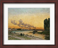 Framed Sunset At Ivry, 1874