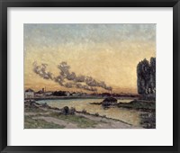 Framed Sunset At Ivry, 1878