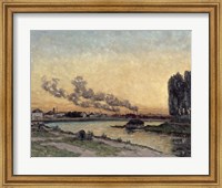 Framed Sunset At Ivry, 1878