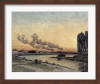 Framed Sunset At Ivry, 1878