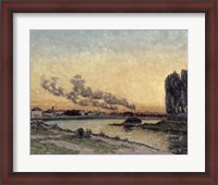 Framed Sunset At Ivry, 1878