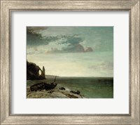 Framed Sea At Etretat, 1853