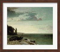 Framed Sea At Etretat, 1853