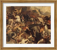 Framed Battle Of Cadore, 1858