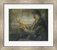 Framed Harp Player