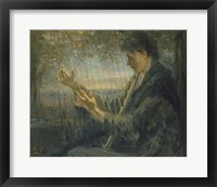 Framed Harp Player