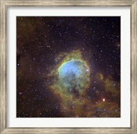 Framed NGC 3324, also known as the Gabriela Mistral Nebula located in the Constellation Eta Carinae