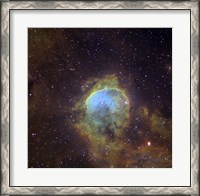 Framed NGC 3324, also known as the Gabriela Mistral Nebula located in the Constellation Eta Carinae