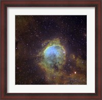 Framed NGC 3324, also known as the Gabriela Mistral Nebula located in the Constellation Eta Carinae