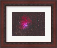 Framed IC 405, The Flaming Star Nebula in the Constellation Auriga