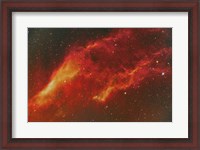 Framed NGC 1499, the California Nebula in the Constellation Perseus