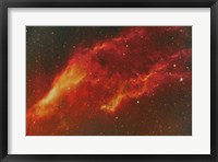 Framed NGC 1499, the California Nebula in the Constellation Perseus