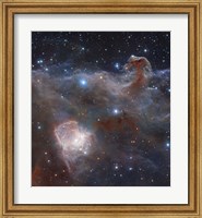 Framed star-forming region NGC 2024 in the Constellation Orion