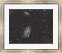 Framed Cigar Galaxy and Bode's Galaxy in the Constellation Ursa Major