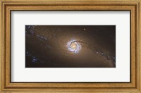 Framed NGC 1097, a barred spiral galaxy in the Constellation Fornax