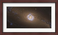 Framed NGC 1097, a barred spiral galaxy in the Constellation Fornax