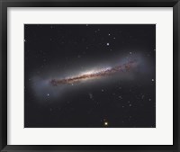 Framed NGC 3628, an unbarred spiral galaxy in the Constellation Leo