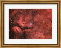 Framed Sadr region in the Constellation Cygnus