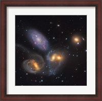 Framed Stephan's Quintet, a grouping of galaxies in the Constellation Pegasus