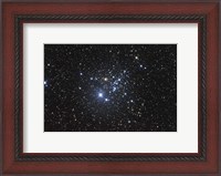 Framed NGC 457 is an open star cluster in the Constellation Cassiopeia