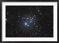 Framed NGC 457 is an open star cluster in the Constellation Cassiopeia