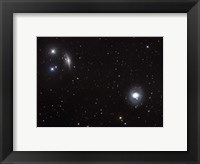 Framed Spiral galaxies NGC 1068 and NGC 1055 located in the Constellation Cetus