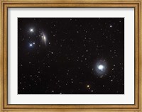 Framed Spiral galaxies NGC 1068 and NGC 1055 located in the Constellation Cetus
