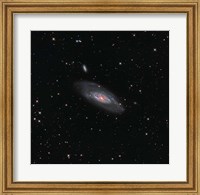 Framed Messier 106, a spiral galaxy in the Constellation Canes Venatici