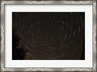 Framed Star Trails around Polaris in the Constellation Ursa Minor