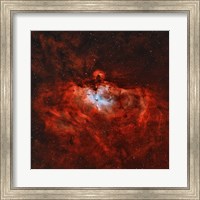 Framed Eagle Nebula in the Constellation Serpens