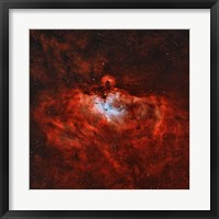 Framed Eagle Nebula in the Constellation Serpens