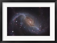 Framed Barred spiral galaxy NGC 1672 in the Constellation Dorado