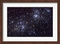 Framed NGC 884, an open cluster, in the Constellation of Perseus