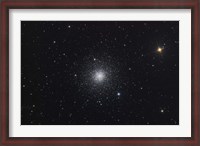 Framed Messier 3, a globular cluster in the Constellation Canes Venatici