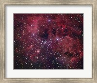 Framed IC 410 emission Nebula in Auriga
