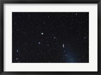 Framed M108 galaxy and M97 Owl Nebula