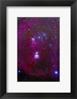 Framed Orion Nebula, Belt of Orion, Sword of Orion and Nebulosity