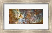 Framed Central region of the Carina Nebula