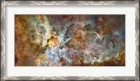 Framed Central region of the Carina Nebula