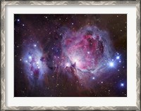 Framed M42, the Orion Nebula (top), and NGC 1977, a reflection Nebula (bottom)