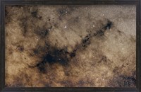 Framed dark Nebula against the Milky Way