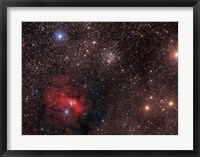 Framed Bubble Nebula, an emission Nebula in Cassiopeia