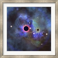 Framed Beautiful stars, black holes and Nebulae