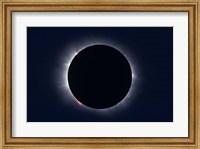 Framed Total Solar Eclipse taken near Carberry, Manitoba, Canada